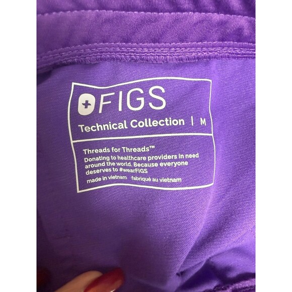 FIGSWomens Zamora Jogger Scrub Pants Violet Limited Edition Size Medium - Picture 6 of 8